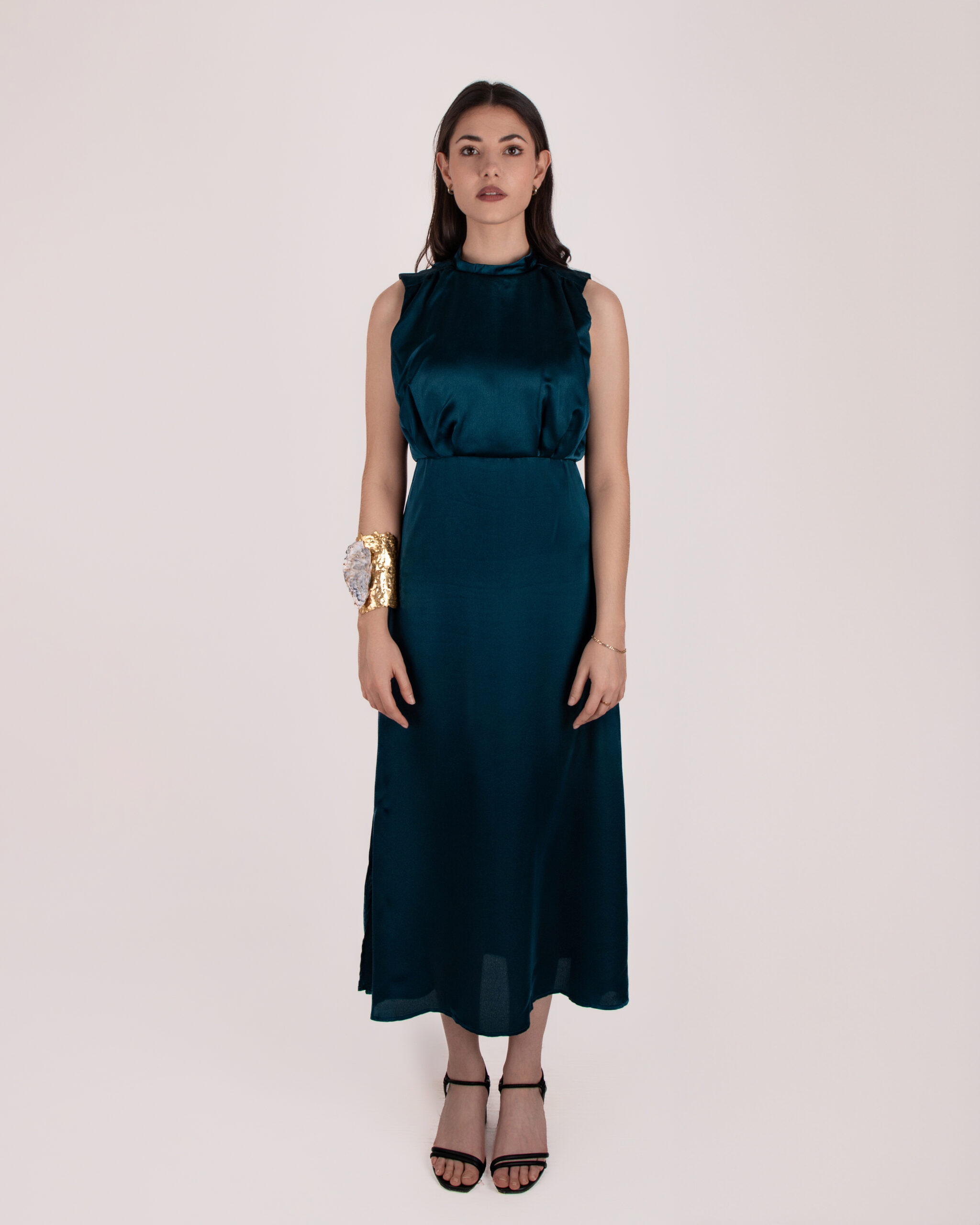 Vestido Color Hunter Green