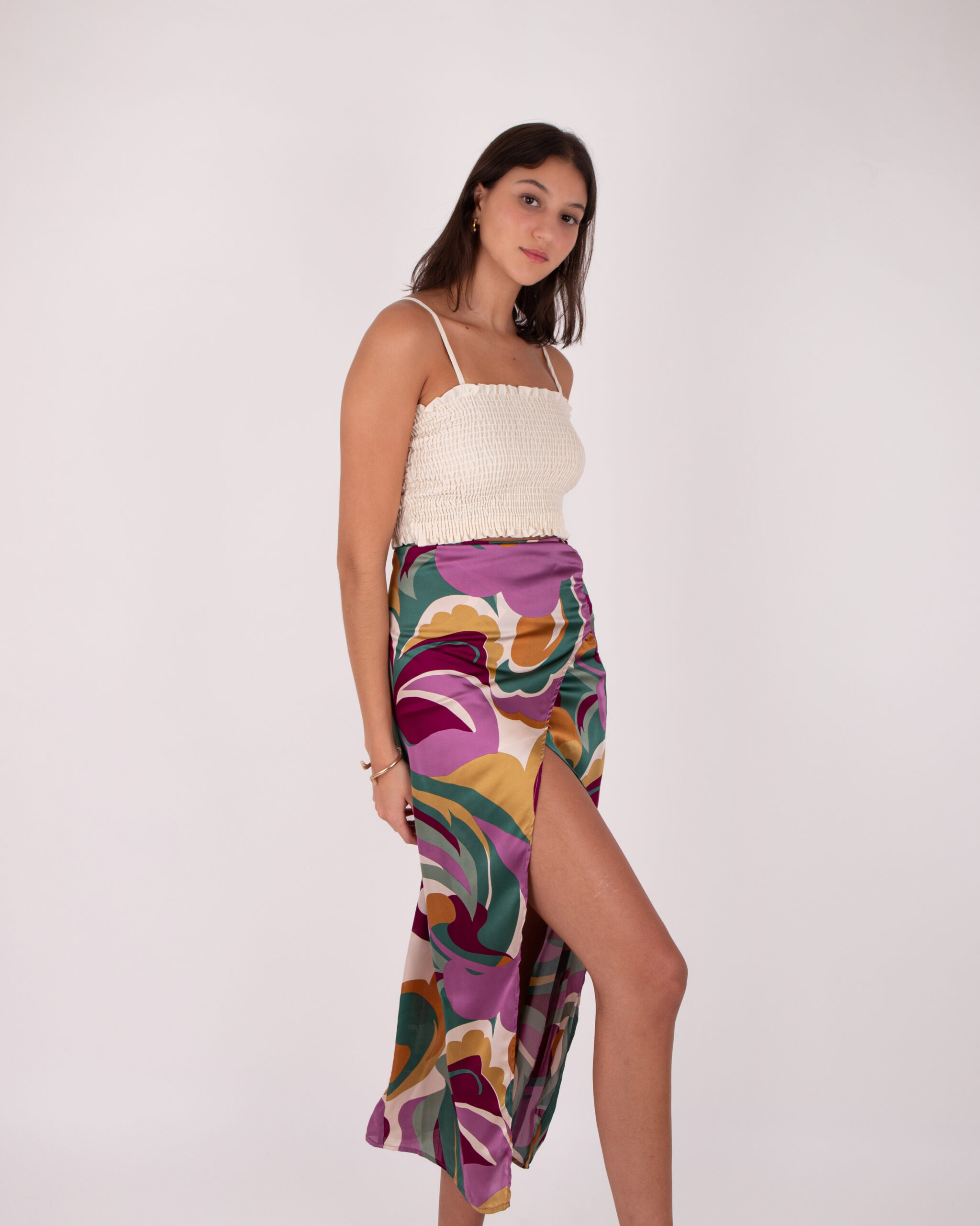 Falda Color Multi Abstract