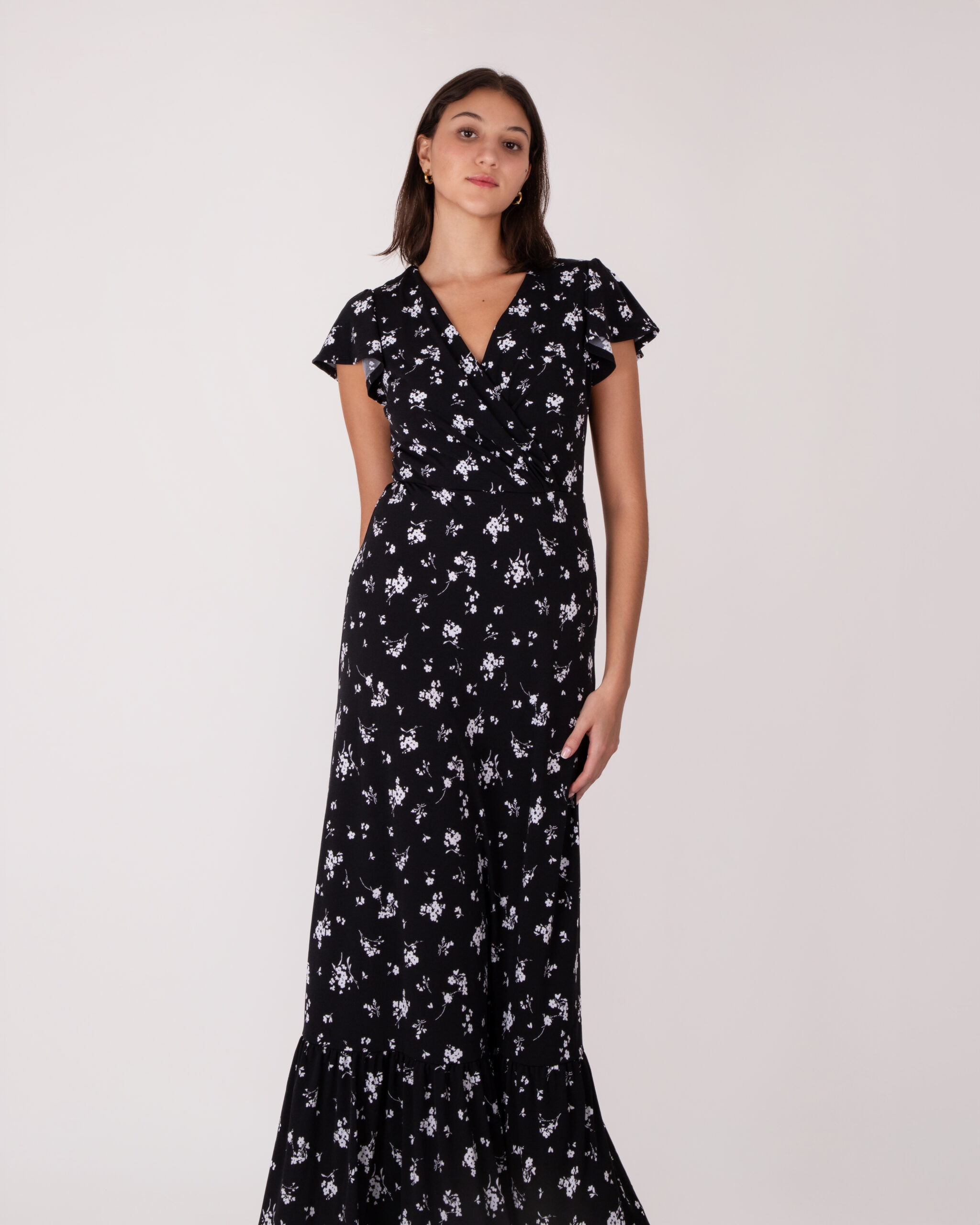 Vestido Color Black Floral